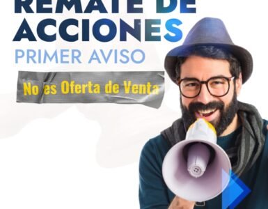 1er Aviso – Remate de Acciones