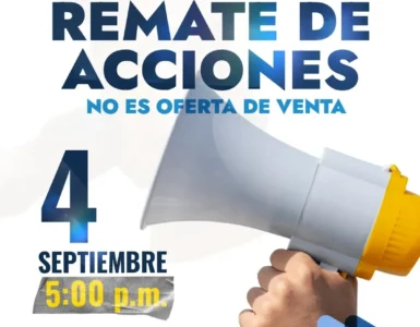 2do Aviso – Remate de Acciones